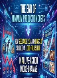 The End of Minimum Production Costs: How Seedance 2.0 and Kling 3.0 Sparked a 1,000-Fold Surge in AI Live-Action Micro-Dramas
