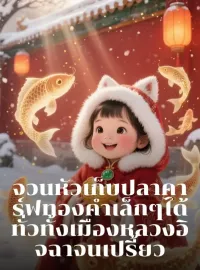 จวนหัวเก็บปลาคาร์ฟทองคำเล็กๆ ได้ ทั่วทั้งเมืองหลวงอิจฉาจนเปรี้ยว